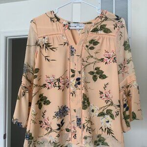 Floral Quarter Sleeve Blouse